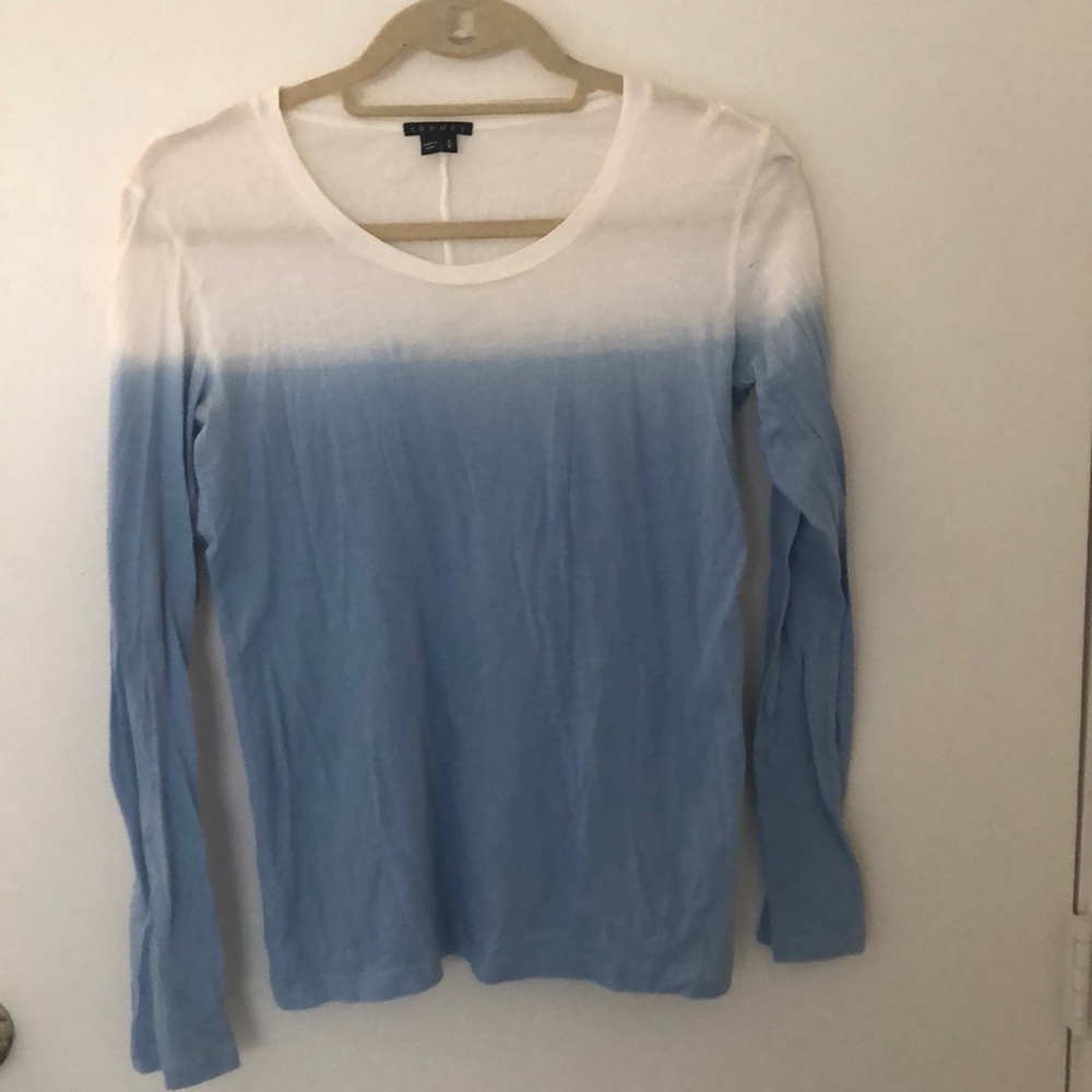 Light Blue and white ombré long sleeve
